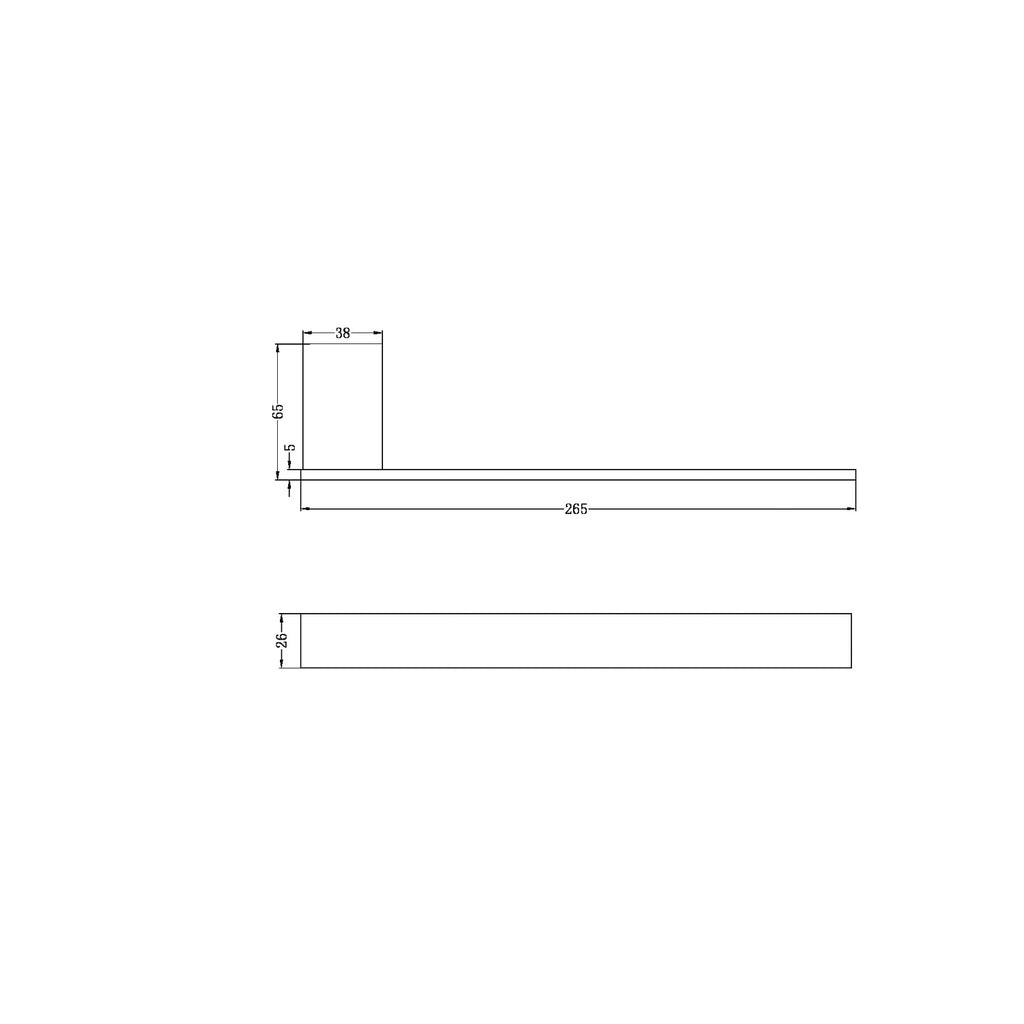 Nero Celia Hand Towel Rail - Matte Black - Wellsons