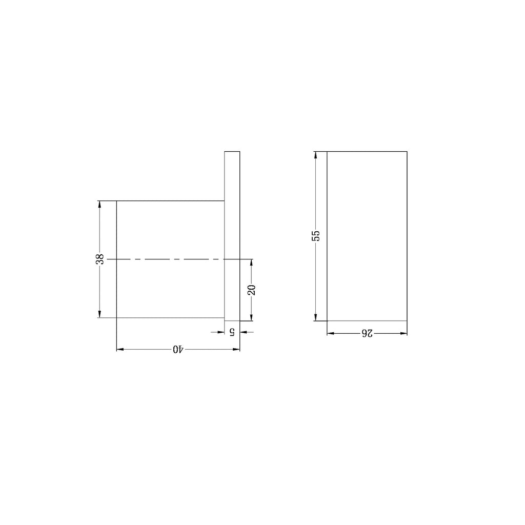 Nero Celia Robe Hook - Matte Black - Wellsons