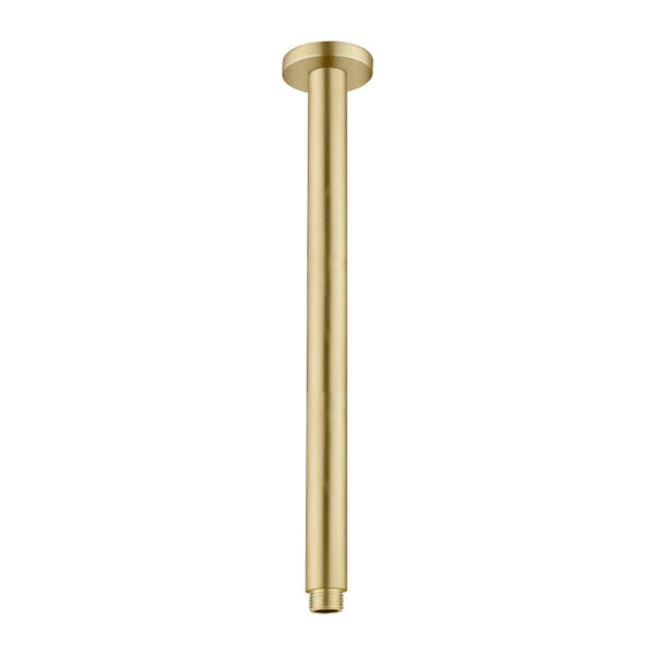 Nero Round Ceiling Arm 300mm - Brushed Gold