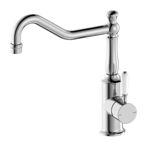 Nero York Kitchen Mixer Hook Spout - Chrome