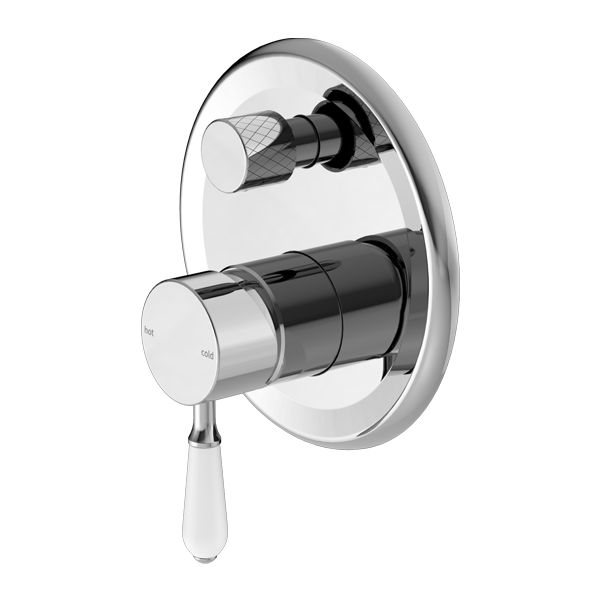 Nero York Shower Mixer With Diverter - Chrome