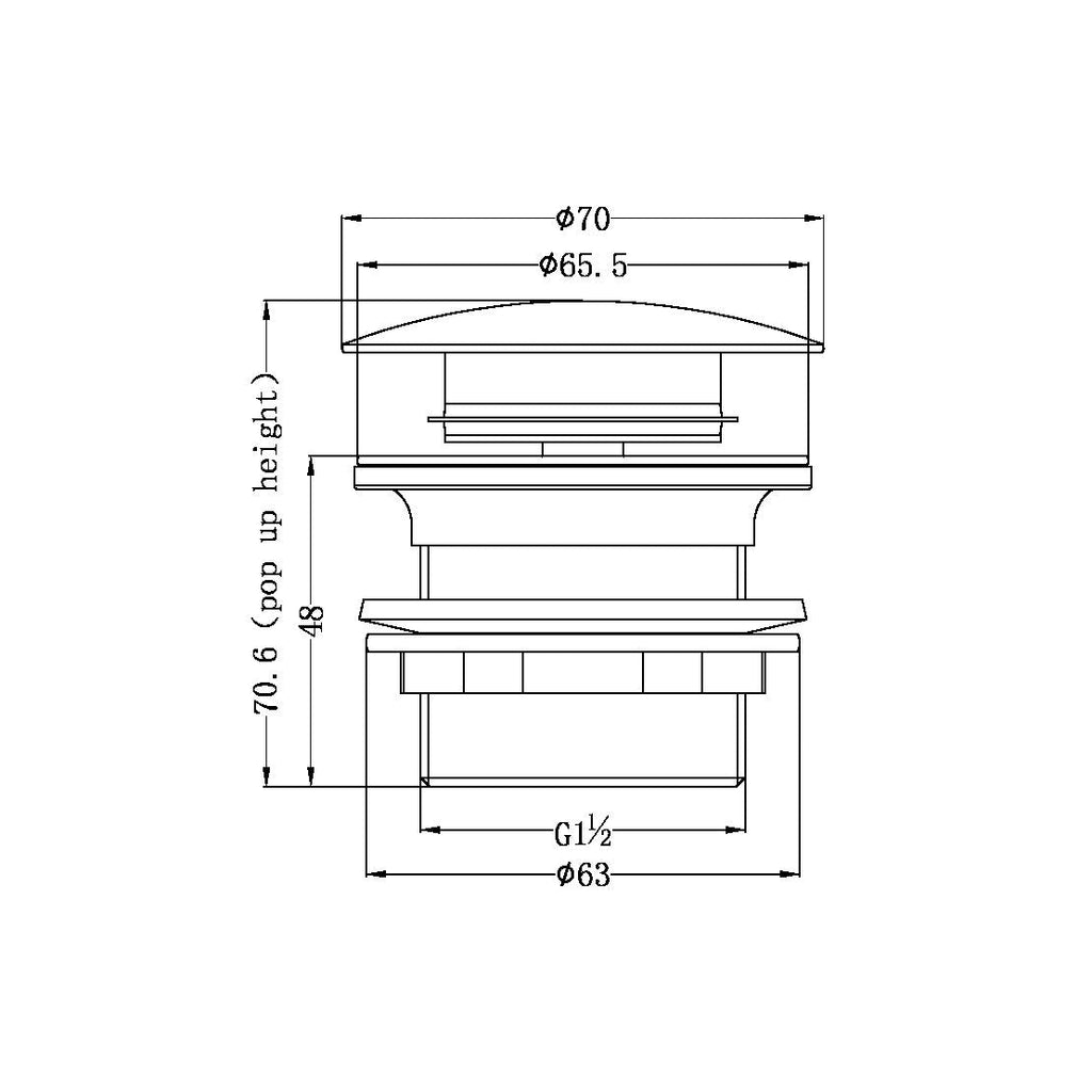 Nero Bath Waste - Matte White