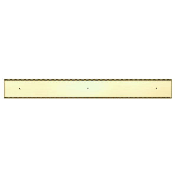 Nero Tile Insert V Channel Floor Waste 89mm Outlet - Brushed Gold