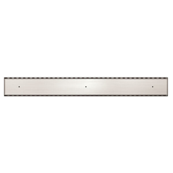 Nero Tile Insert V Channel Floor Waste 89mm Outlet - Brushed Nickel