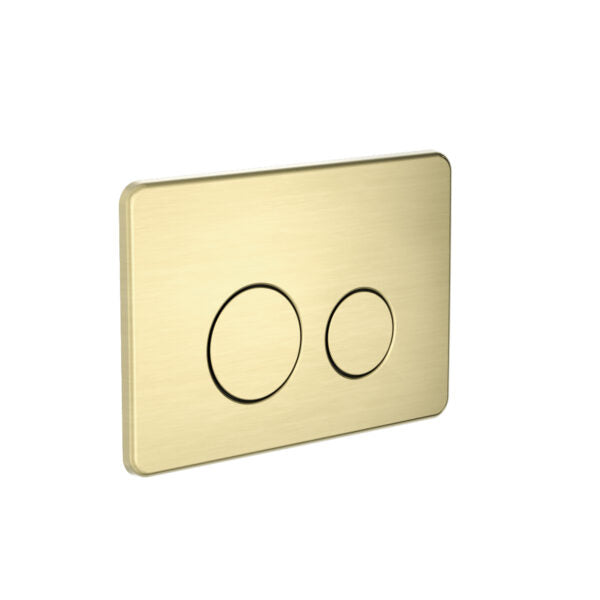 Nero In Wall Toilet Push Plate - Brushed Gold