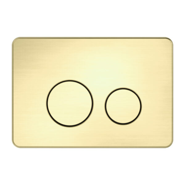 Nero In Wall Toilet Push Plate - Brushed Gold