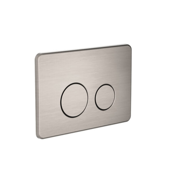Nero In Wall Toilet Push Plate - Brushed Nickel