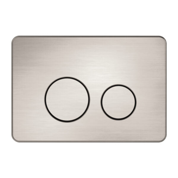 Nero In Wall Toilet Push Plate - Brushed Nickel