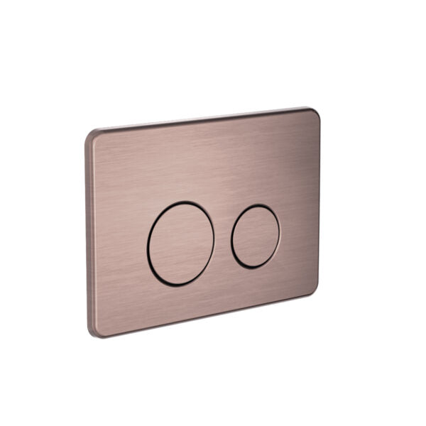 Nero In Wall Toilet Push Plate - Brushed Bronze