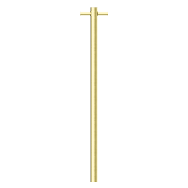 Nero Heated Vertical Towel Rail - Brushed Gold