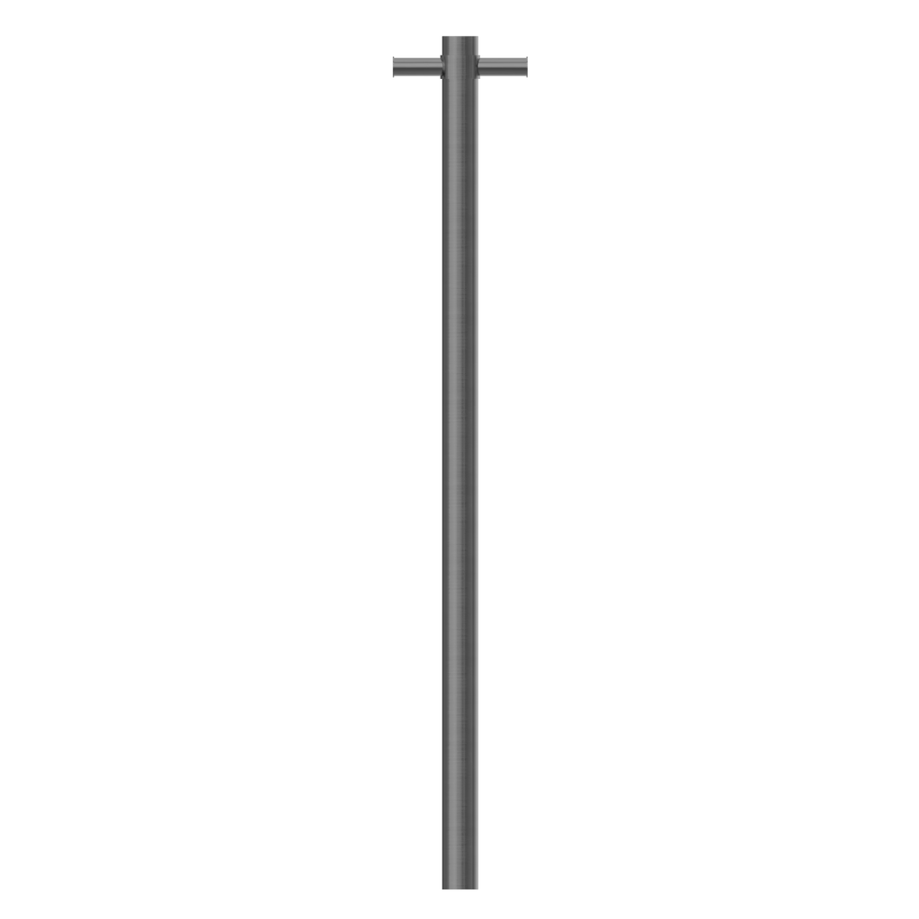 Nero Heated Vertical Towel Rail - Graphite