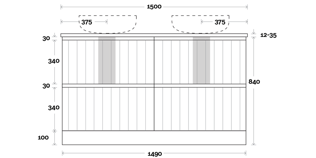 Marquis Nelson Floor Standing Vanity - Wellsons