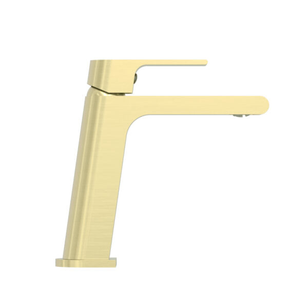 Nero Bianca Basin Mixer - Brushed Gold
