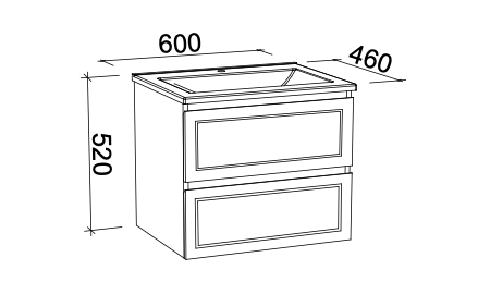 Timberline Nevada Plus Classic Wall Hung Vanity with Above Counter Basin - Wellsons