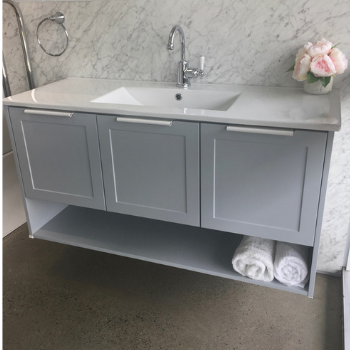 Rifco Nouveau Wall Hung Vanity with Caesarstone Top & Basin