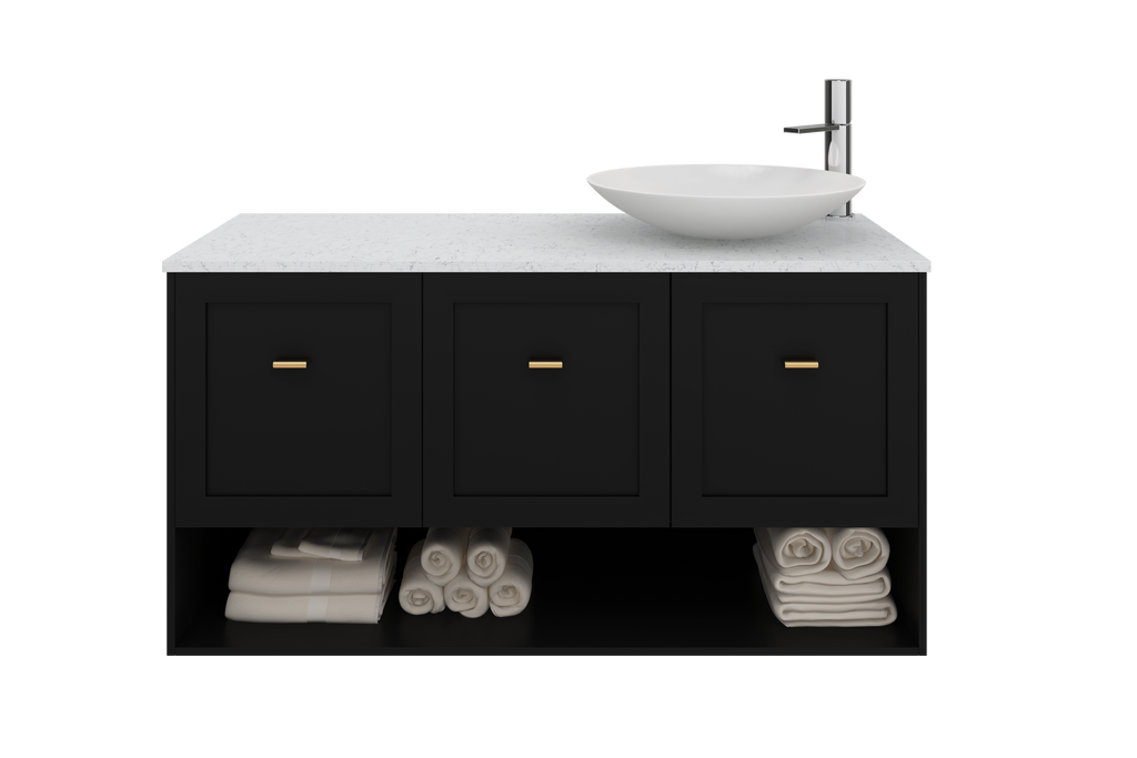 Rifco Nouveau Wall Hung Vanity with Caesarstone Top & Basin