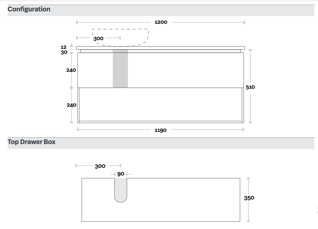 Marquis Oxford Wall Hung Vanity - Wellsons