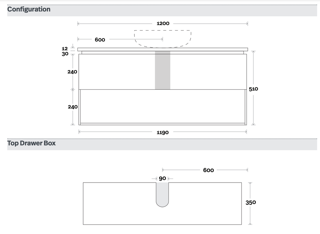 Marquis Oxford Wall Hung Vanity - Wellsons