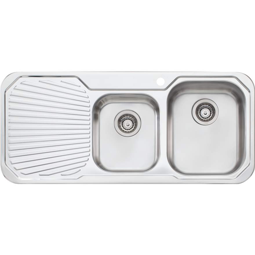 Oliveri Petite 1 & 3/4 Bowl Sink With Drainer
