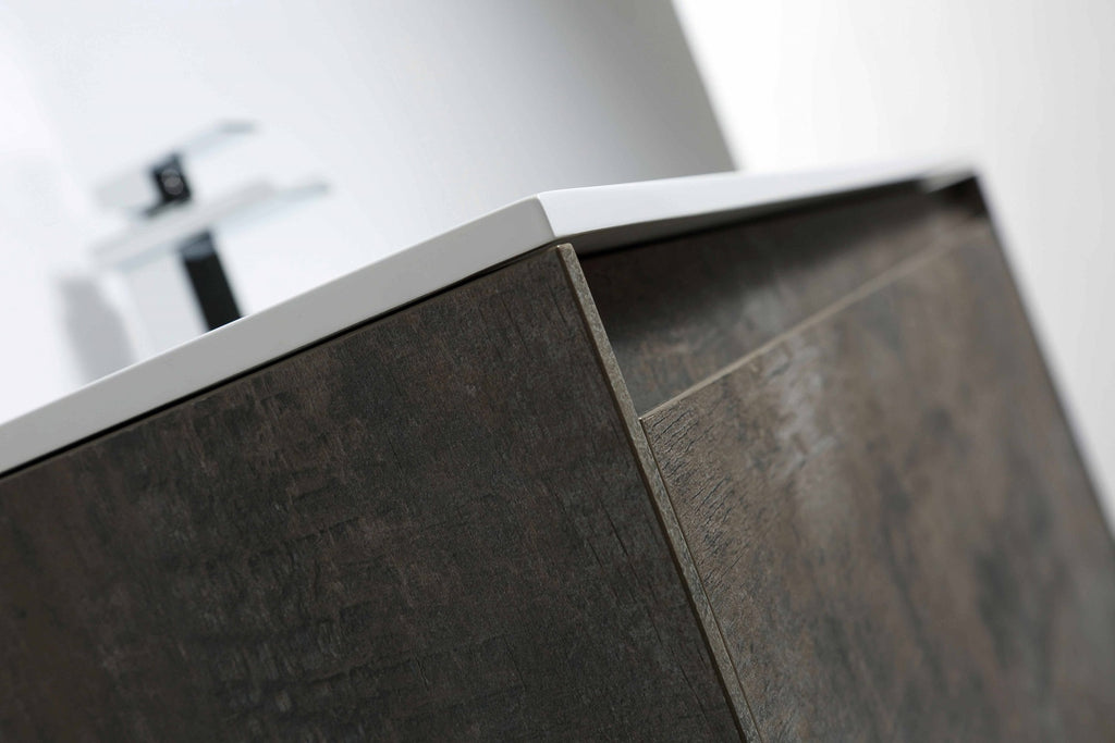 Belbagno Prado Wall Hung Vanity 900mm - Maple Oak