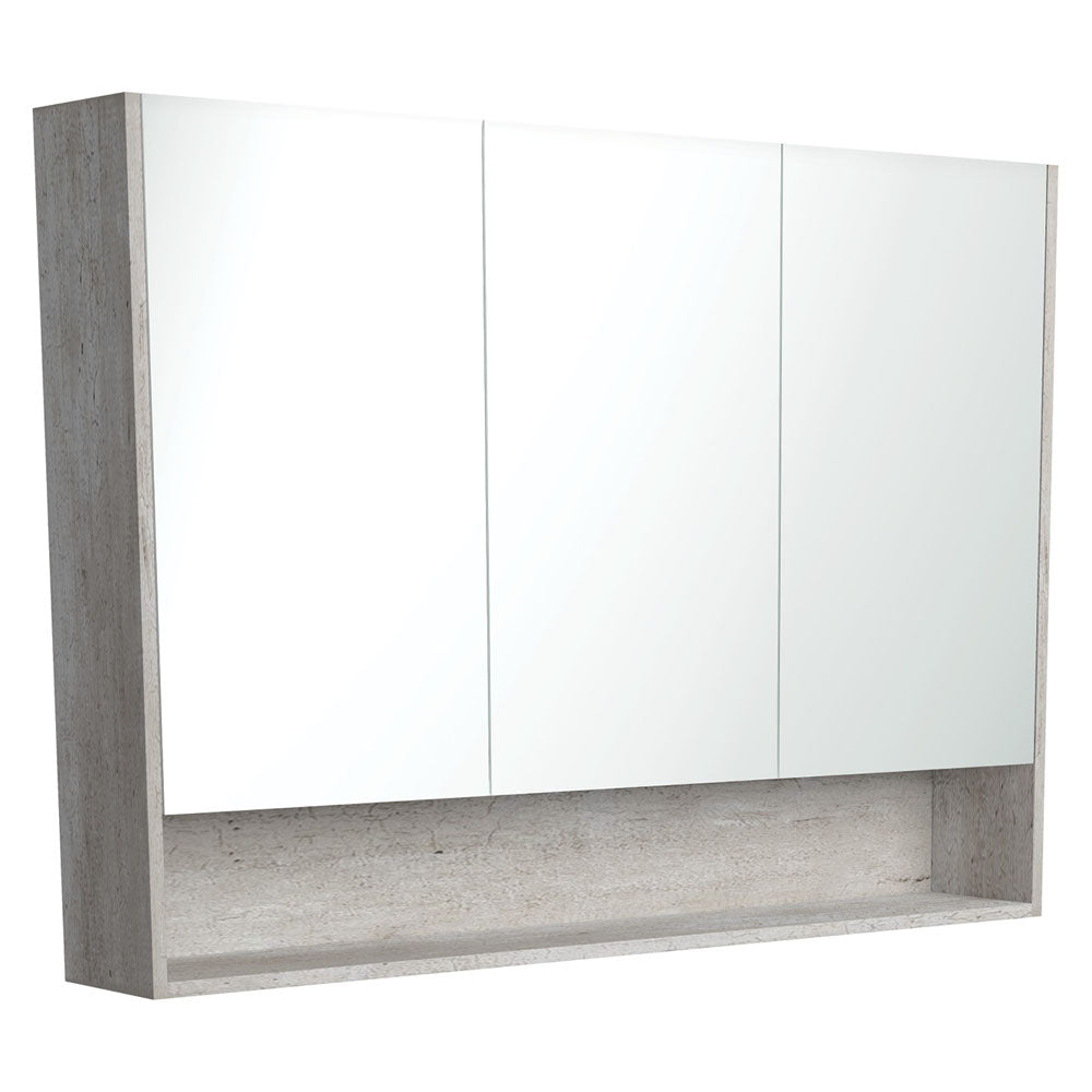 Fienza Mirror Cabinet with Display Shelf 750mm - 1200mm - Industrial