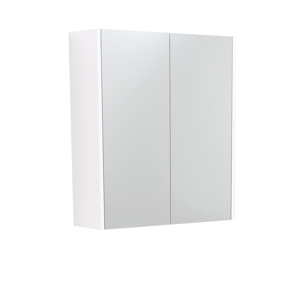 Fienza Mirror Cabinet with Satin White Side Panels 600mm - 1500mm