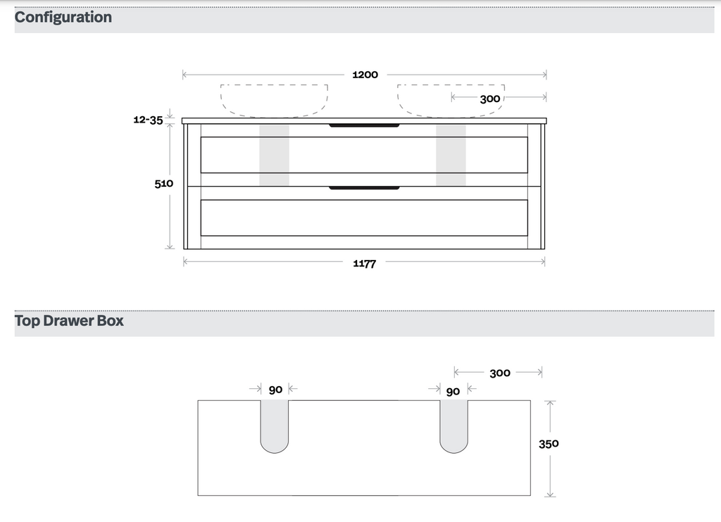 Marquis Pier Wall Hung Vanity - Wellsons