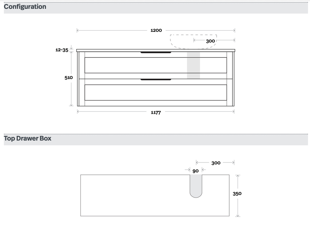 Marquis Pier Wall Hung Vanity - Wellsons