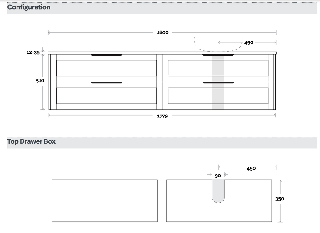 Marquis Pier Wall Hung Vanity - Wellsons