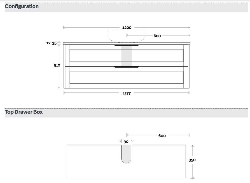 Marquis Pier Wall Hung Vanity - Wellsons
