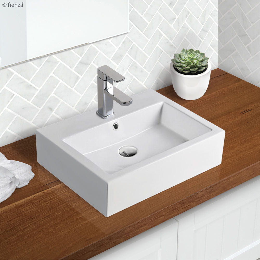 Fienza Modena Above Counter Basin - Gloss White