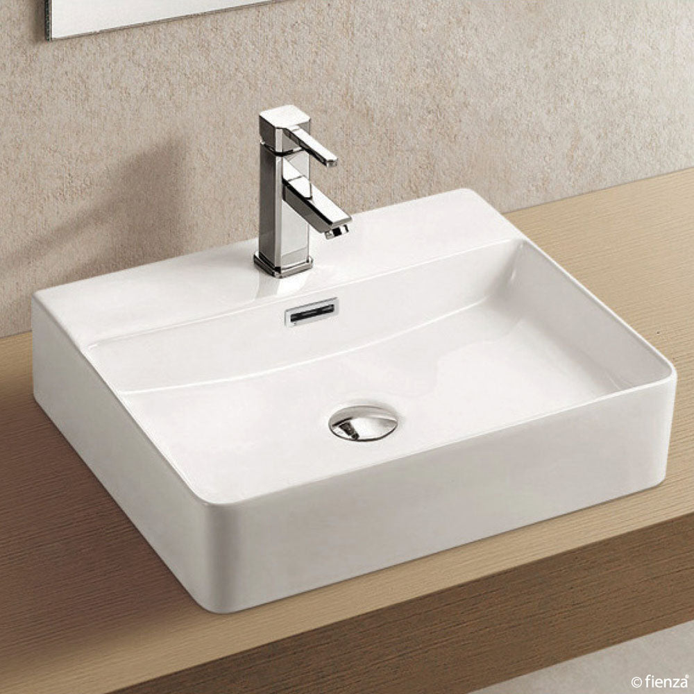 Fienza Petra Above Counter Basin - Gloss White