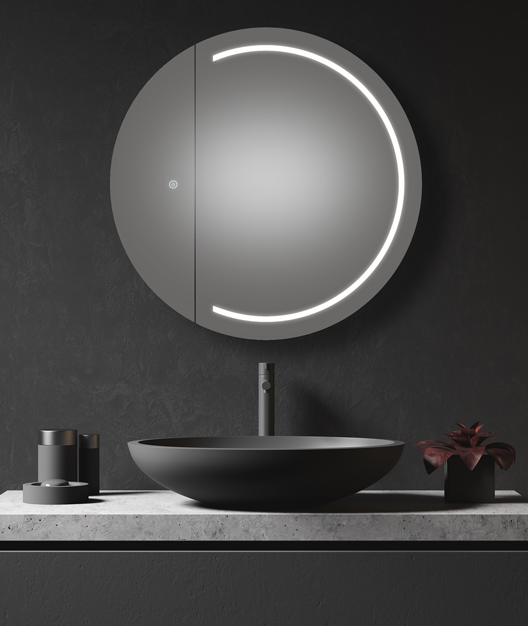 Remer Pearl Round LED Demister Mirror