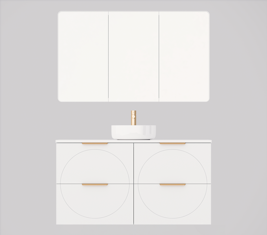 Timberline Sutherland House Retro Wall Hung Vanity
