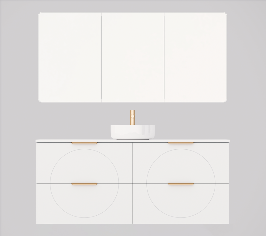 Timberline Sutherland House Retro Wall Hung Vanity