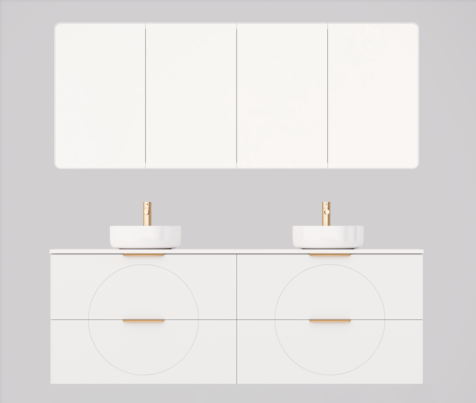 Timberline Sutherland House Retro Wall Hung Vanity