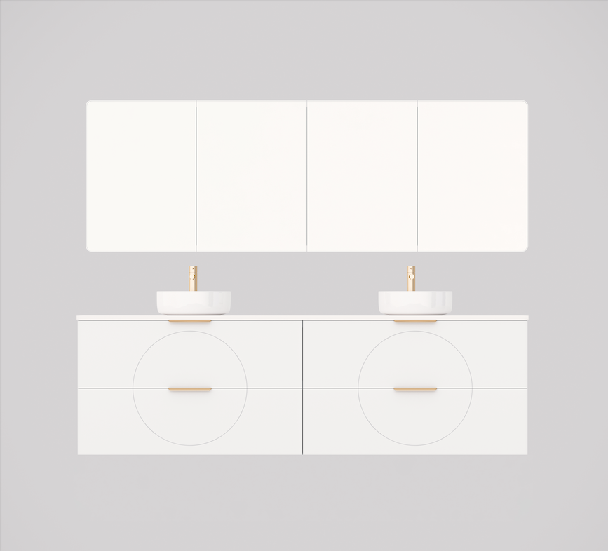 Timberline Sutherland House Retro Wall Hung Vanity