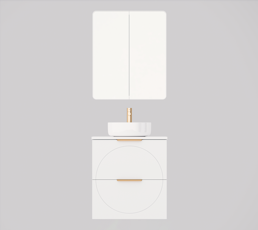 Timberline Sutherland House Retro Wall Hung Vanity