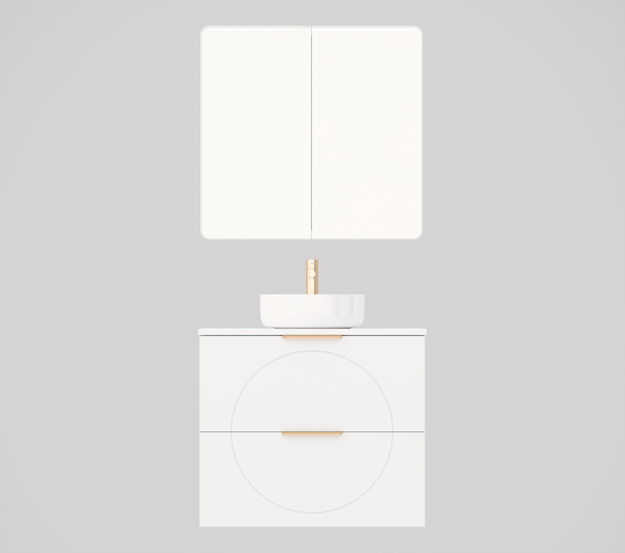 Timberline Sutherland House Retro Wall Hung Vanity