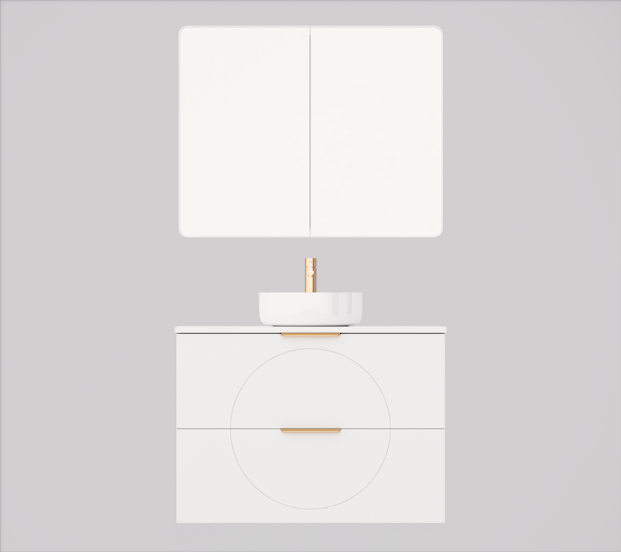 Timberline Sutherland House Retro Wall Hung Vanity