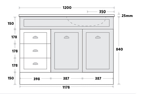 Marquis Bowral Floor Standing Vanity - Wellsons