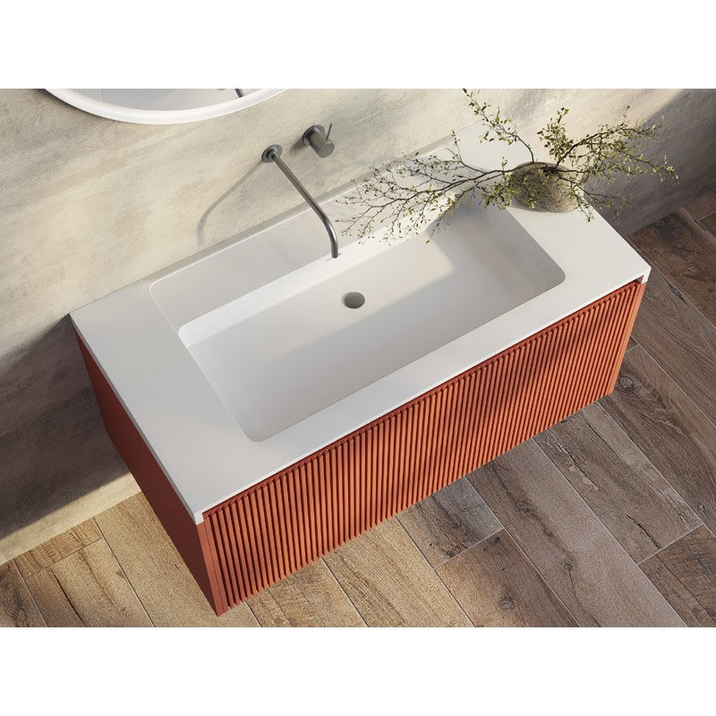 Belbagno Rimini Wall Hung Vanity - Clay