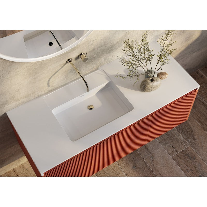 Belbagno Rimini Wall Hung Vanity - Clay