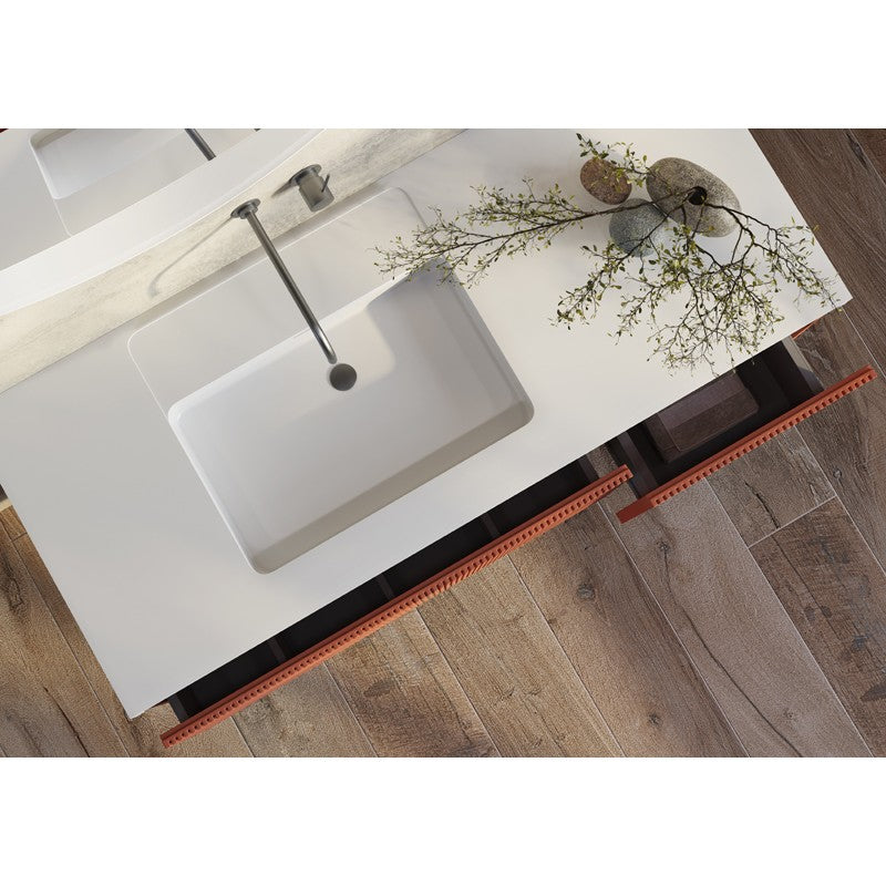 Belbagno Rimini Wall Hung Vanity - Clay