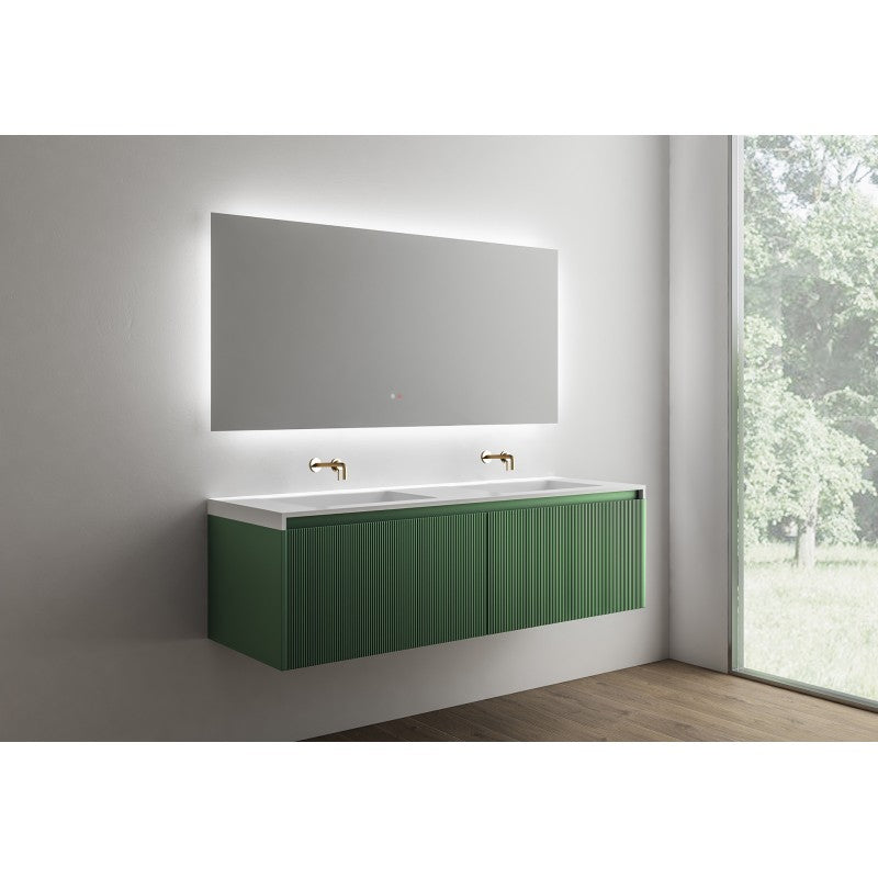 Belbagno Rimini Wall Hung Vanity - Rainforest