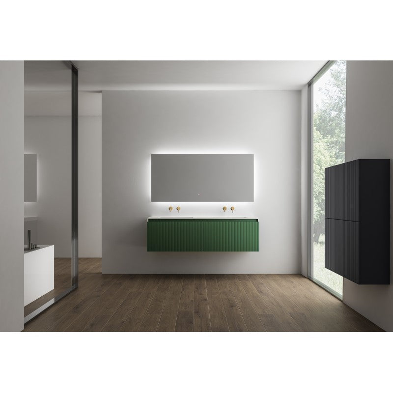 Belbagno Rimini Wall Hung Vanity - Rainforest