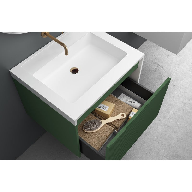 Belbagno Rimini Wall Hung Vanity - Rainforest