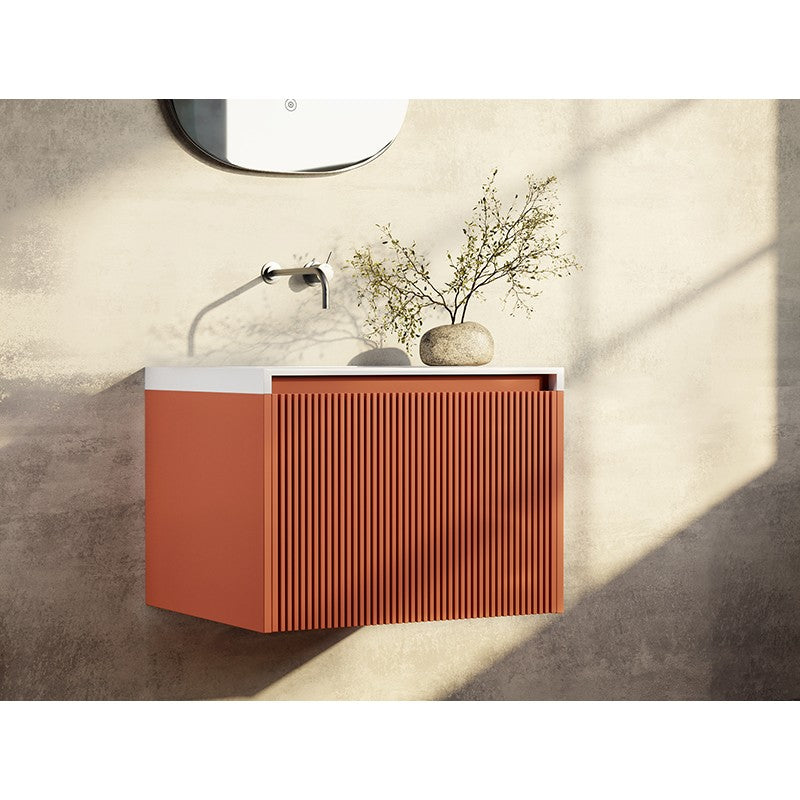 Belbagno Rimini Wall Hung Vanity - Clay