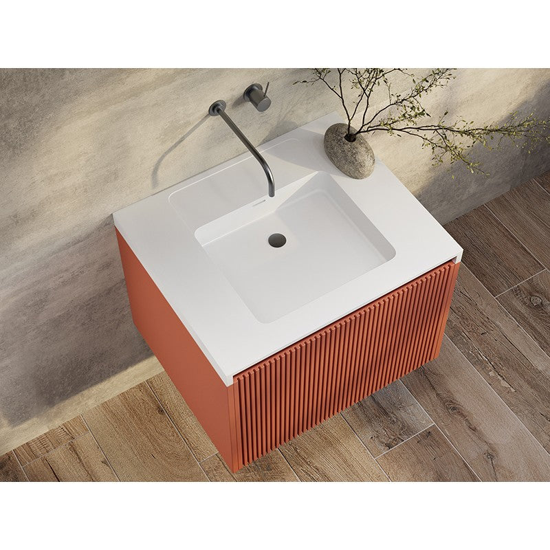 Belbagno Rimini Wall Hung Vanity - Clay