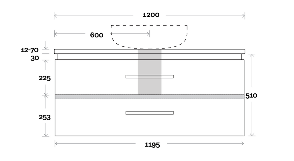Marquis Riviera Wall Hung Vanity - Wellsons